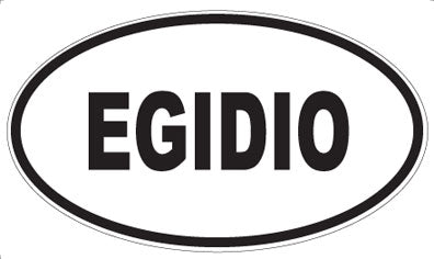 EGIDIO - Oval Sticker