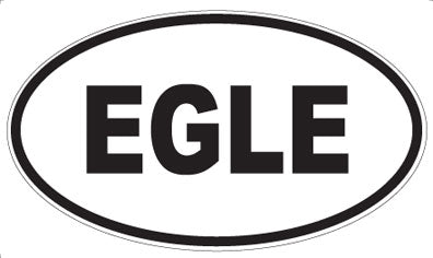 EGLE - Oval Sticker