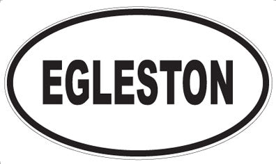 EGLESTON - Oval Sticker