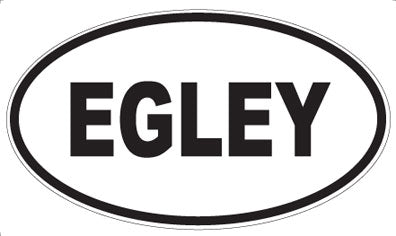 EGLEY - Oval Sticker