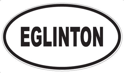 EGLINTON - Oval Sticker