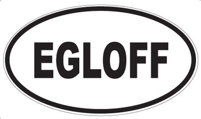 EGLOFF - Oval Sticker