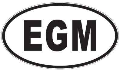 EGM - 3 Letter Initials Oval Magnet