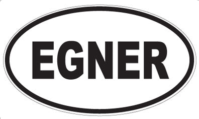 EGNER - Oval Sticker