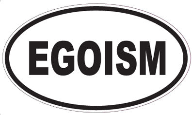 EGOISM - Oval Sticker