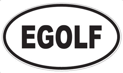EGOLF - Oval Sticker