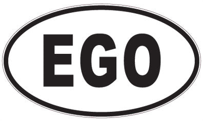 EGO - 3 Letter Initials Oval Magnet