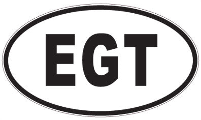 EGT - 3 Letter Initials Oval Magnet