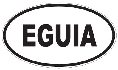 EGUIA - Oval Sticker