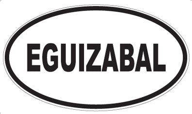 EGUIZABAL - Oval Sticker