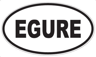 EGURE - Oval Sticker