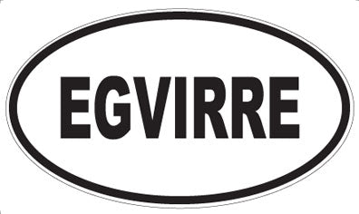 EGVIRRE - Oval Magnet