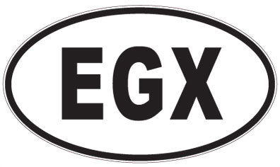 EGX - 3 Letter Initials Oval Magnet