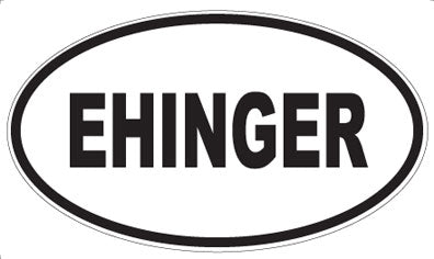 EHINGER - Oval Sticker