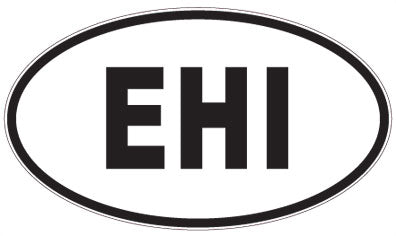 EHI - 3 Letter Initials Oval Magnet