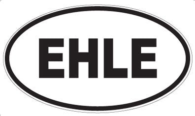 EHLE - Oval Sticker
