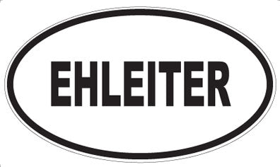 EHLEITER - Oval Magnet