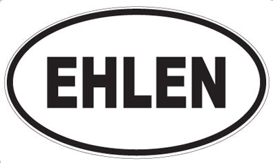 EHLEN - Oval Magnet