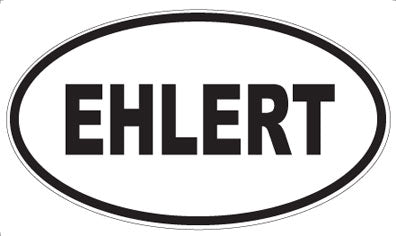 EHLERT - Oval Sticker