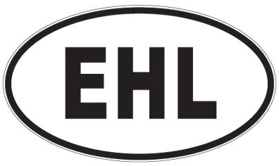 EHL - 3 Letter Initials Oval Magnet