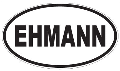 EHMANN - Oval Sticker