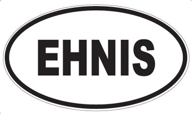 EHNIS - Oval Sticker