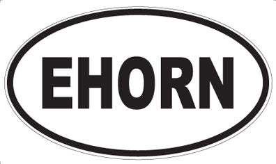EHORN - Oval Sticker