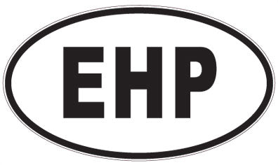 EHP - 3 Letter Initials Oval Magnet