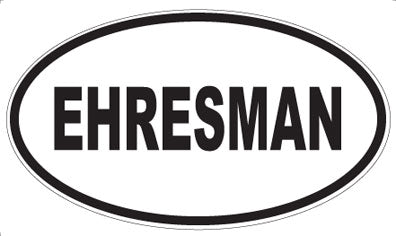 EHRESMAN - Oval Magnet