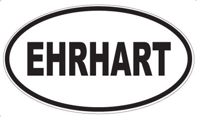 EHRHART - Oval Sticker