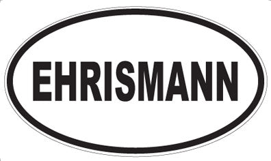 EHRISMANN - Oval Sticker
