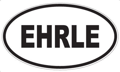 EHRLE - Oval Sticker