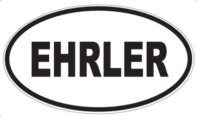 EHRLER - Oval Sticker