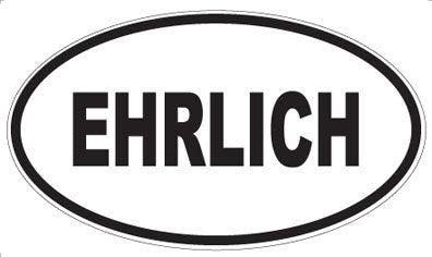 EHRLICH - Oval Magnet