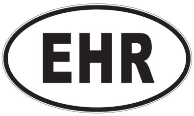 EHR - 3 Letter Initials Oval Magnet