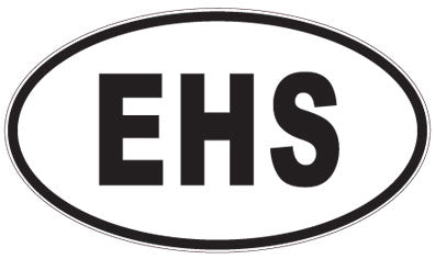 EHS - 3 Letter Initials Oval Magnet