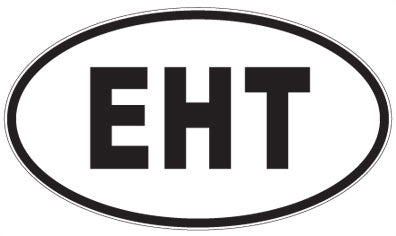 EHT - 3 Letter Initials Oval Magnet