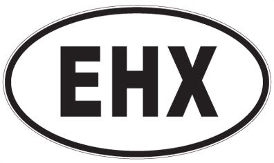 EHX - 3 Letter Initials Oval Magnet