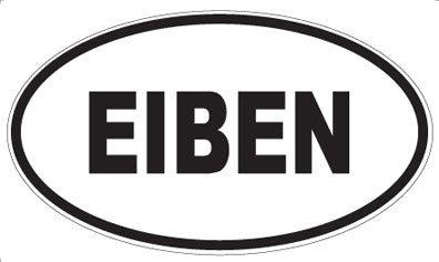 EIBEN - Oval Sticker