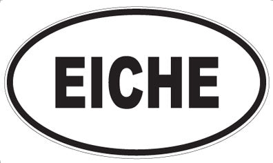 EICHE - Oval Sticker