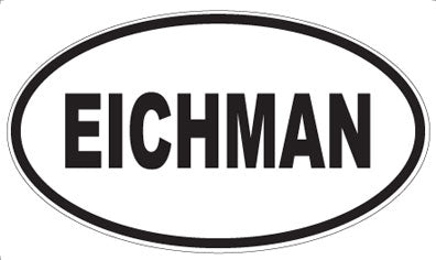 EICHMAN - Oval Sticker