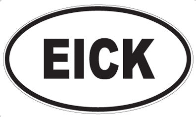EICK - Oval Sticker