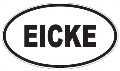 EICKE - Oval Sticker