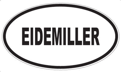 EIDEMILLER - Oval Magnet