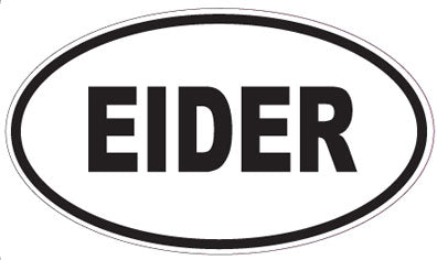 EIDER - Oval Sticker