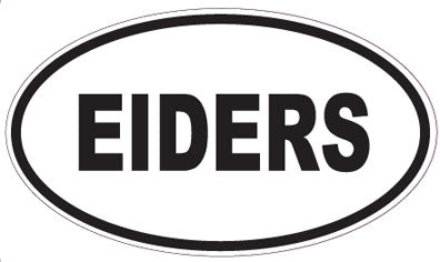 EIDERS - Oval Sticker