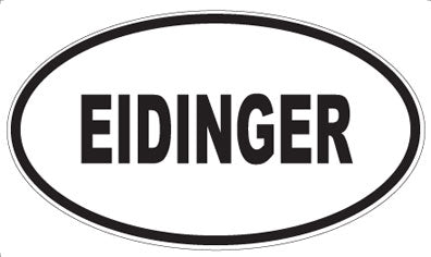 EIDINGER - Oval Sticker