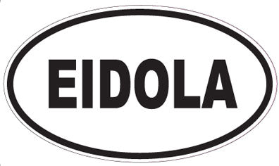 EIDOLA - Oval Sticker
