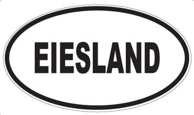 EIESLAND - Oval Sticker