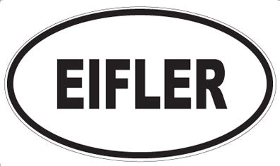 EIFLER - Oval Sticker